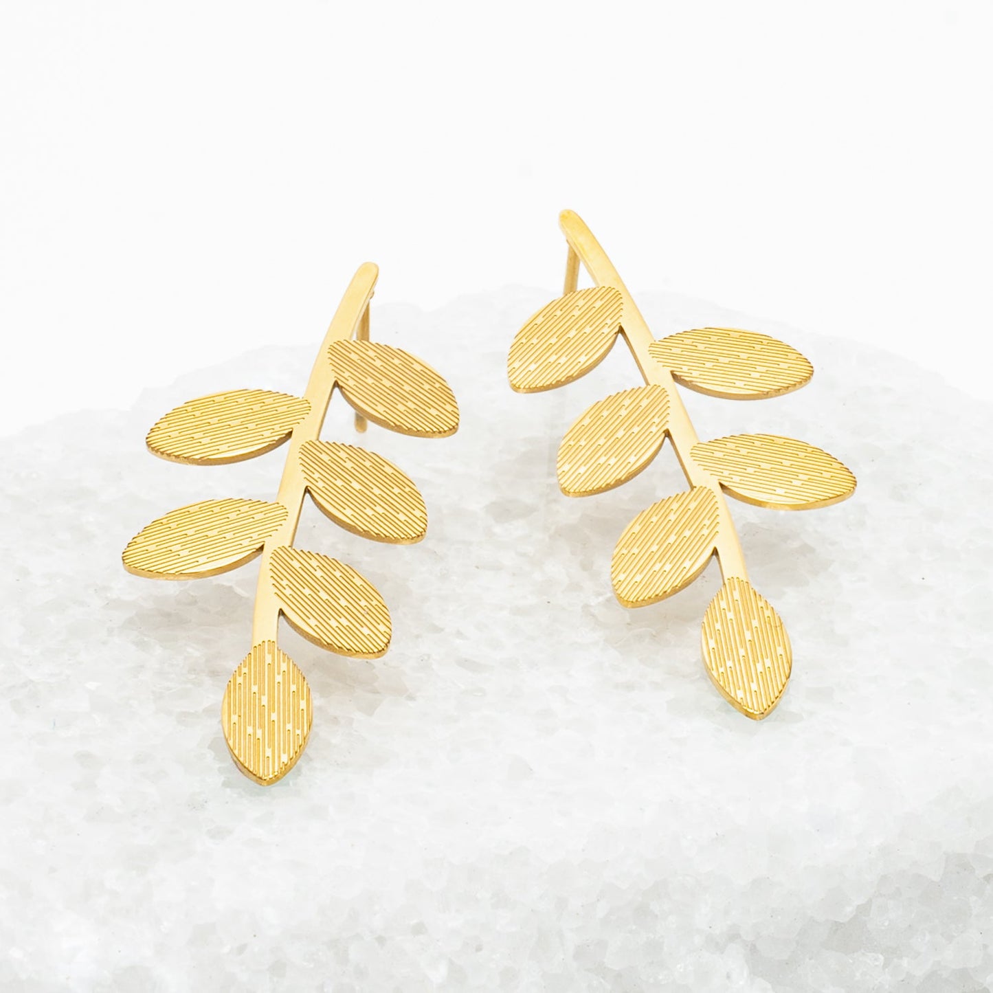 Flourish Vine Leaf Earrings
