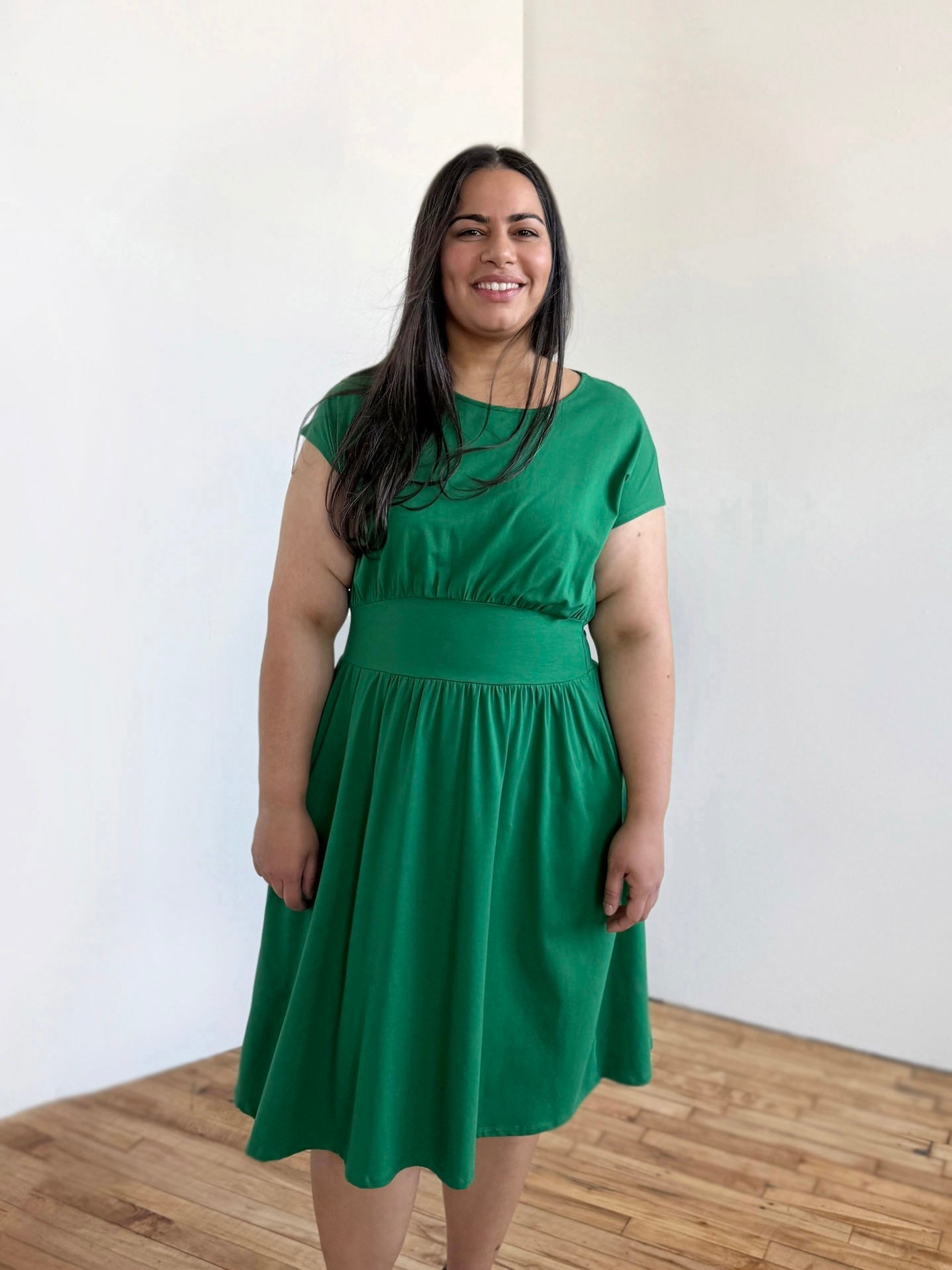 CATHERINE dress in Rich Emerald