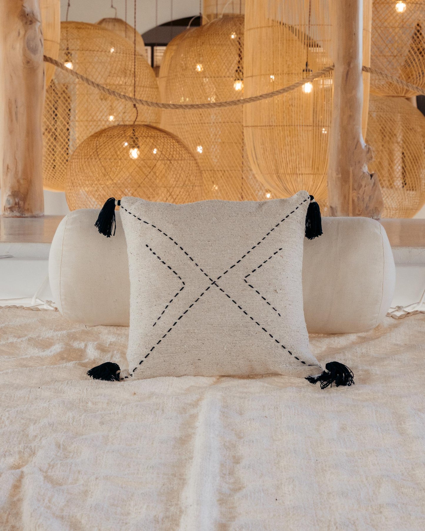 Hand Stitched Cotton Pillows