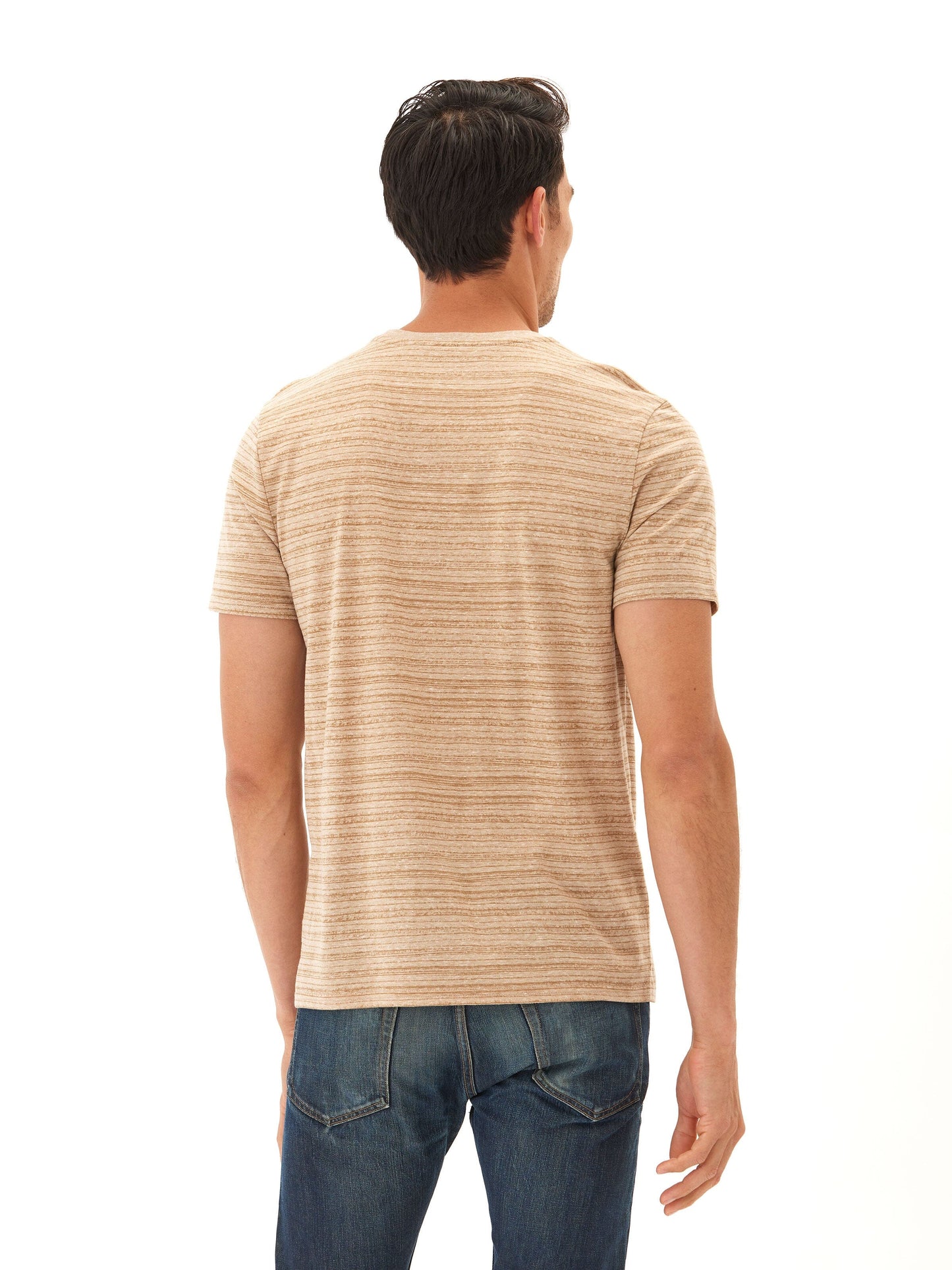 Striped Jersey Crew Tee