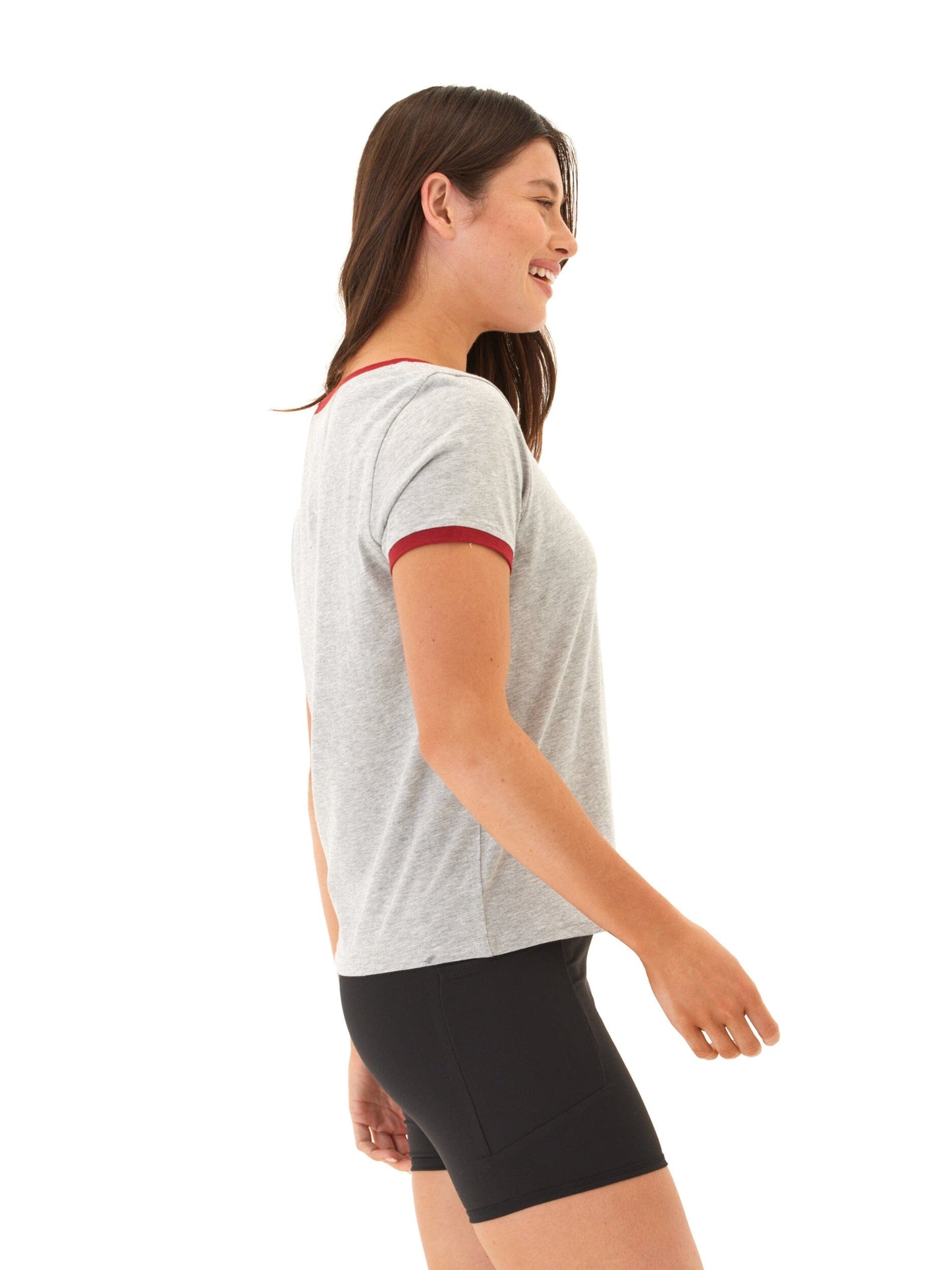 Kylah Comfort Jersey Ringer Tee