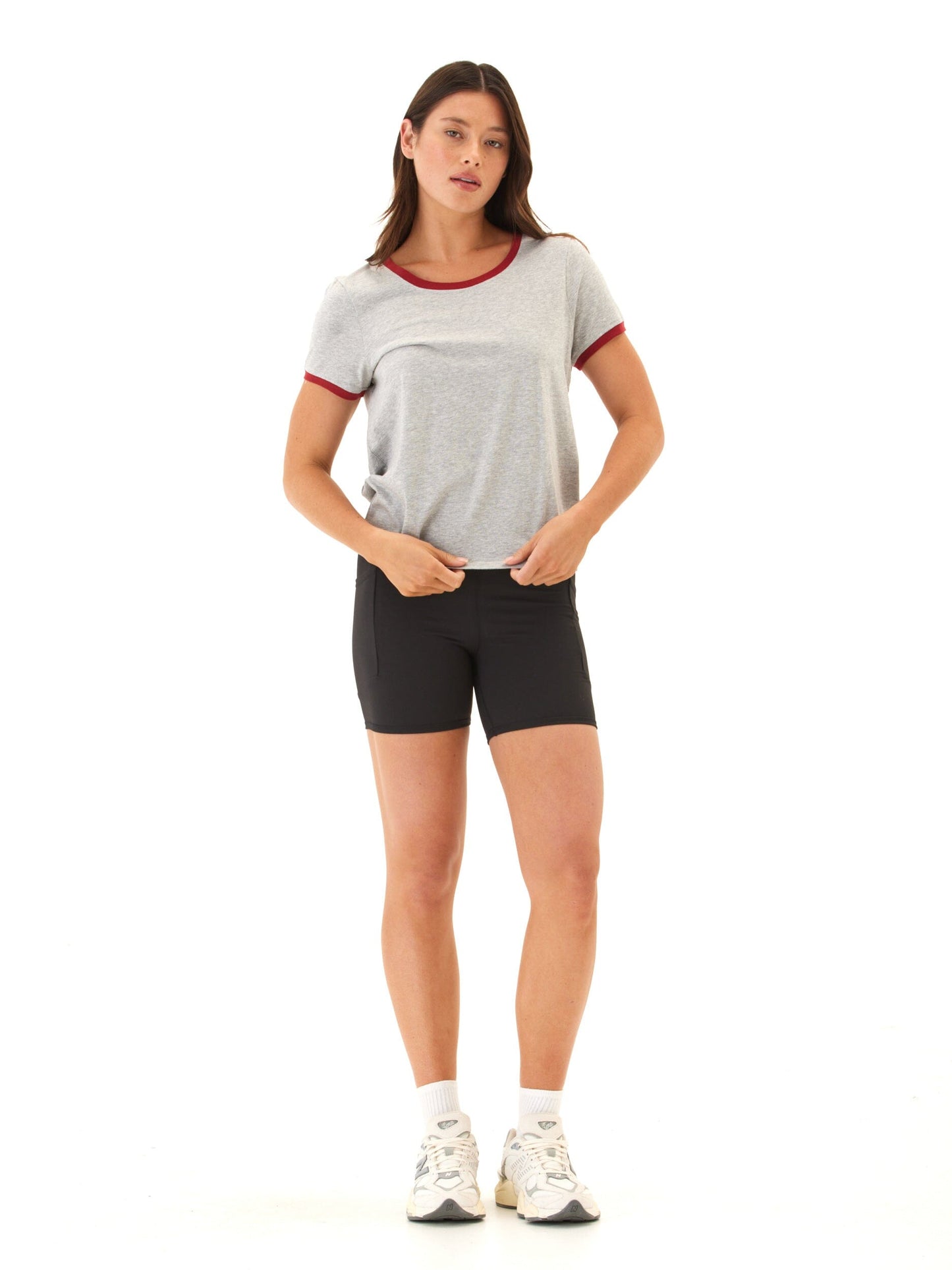 Kylah Comfort Jersey Ringer Tee