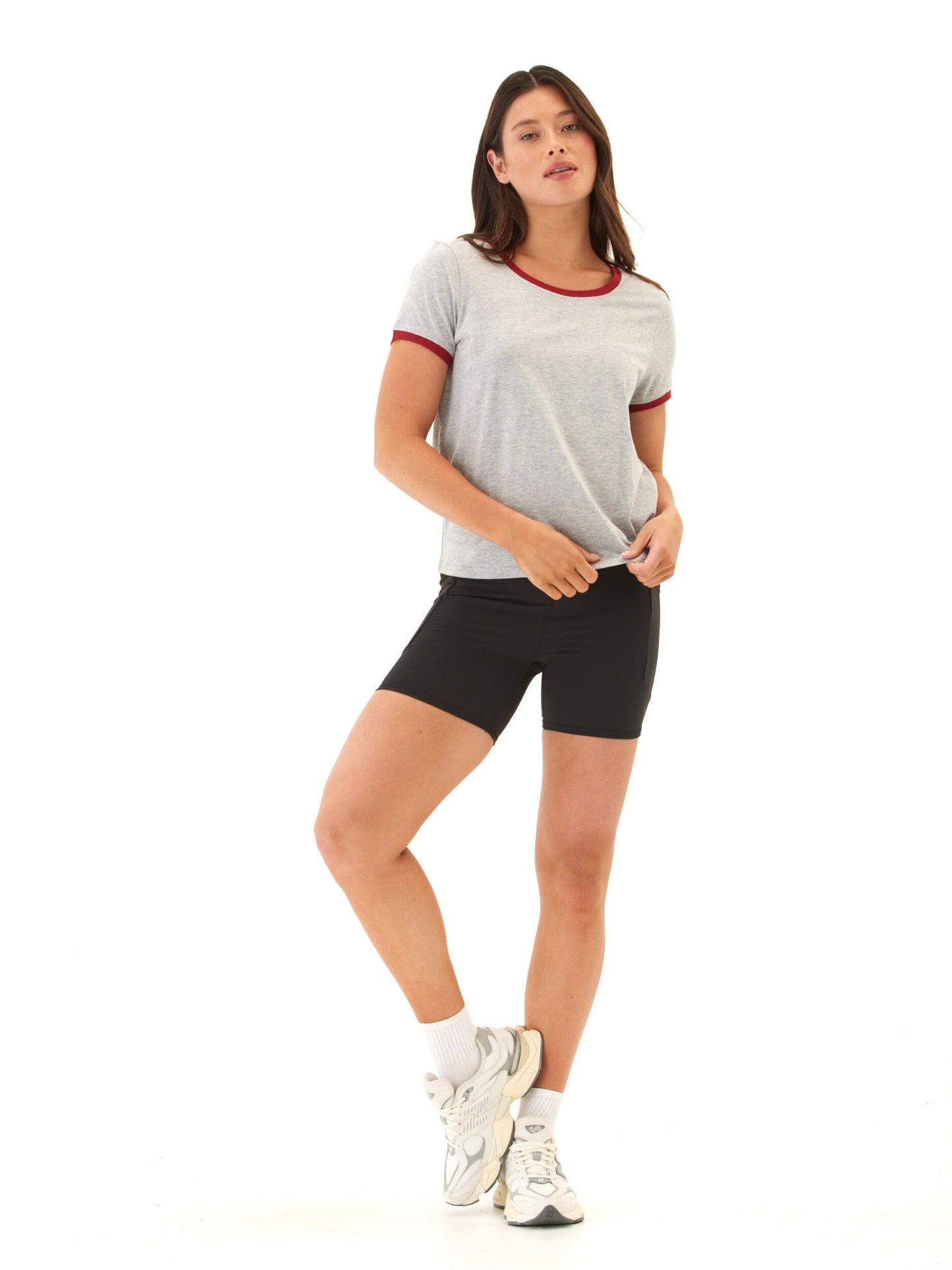 Kylah Comfort Jersey Ringer Tee