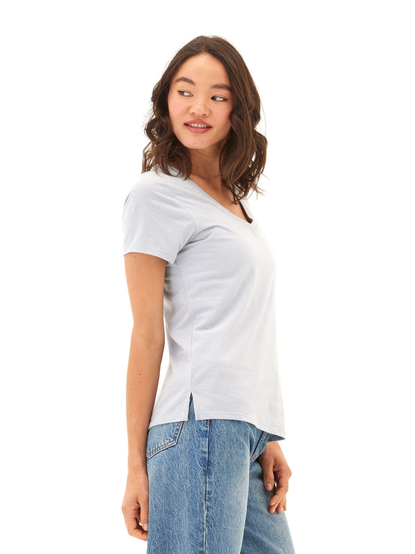 Pattie Triblend V-Neck Tee