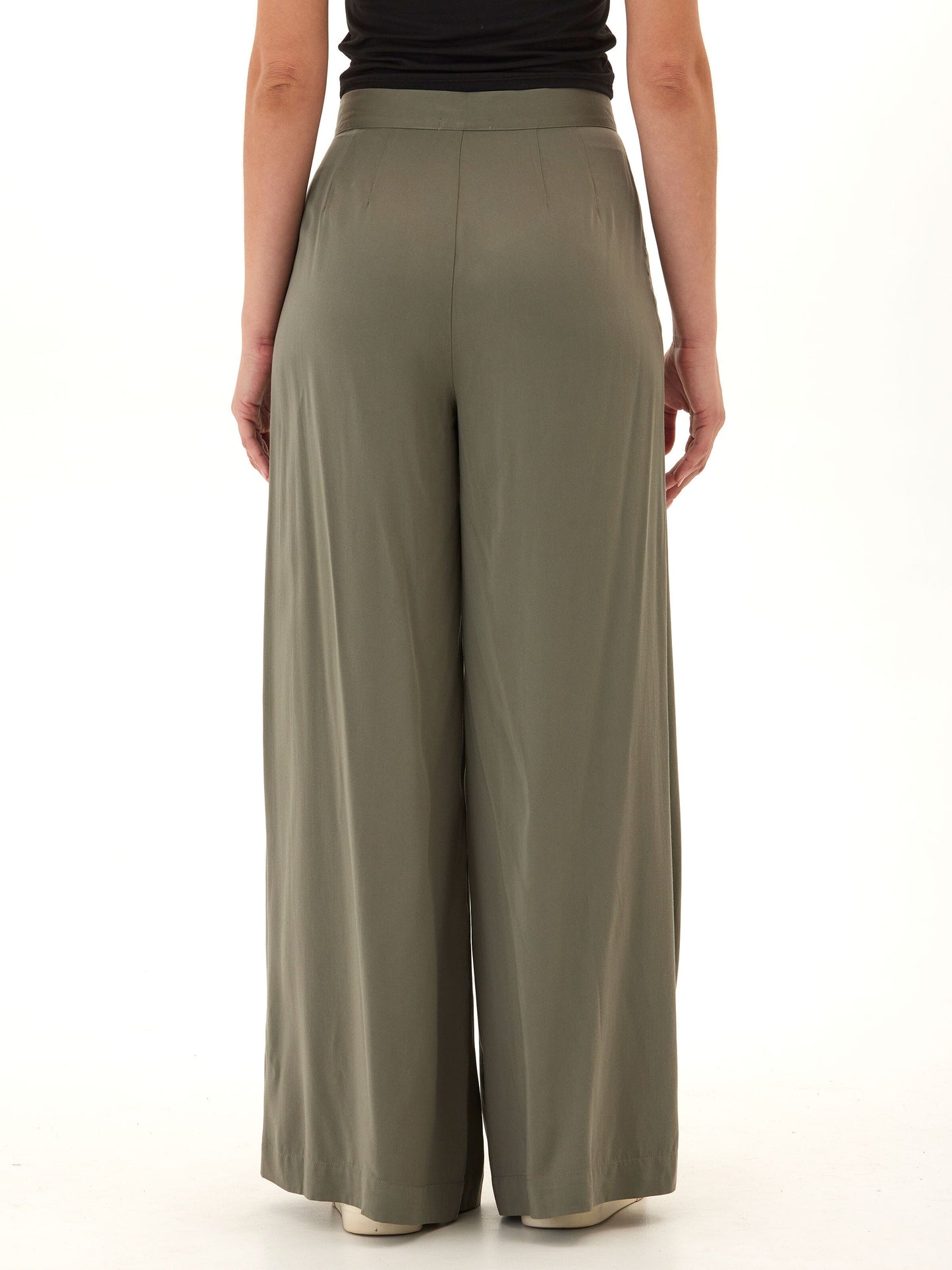 Samirah EcoVero Woven Pleated Wide Leg Pant