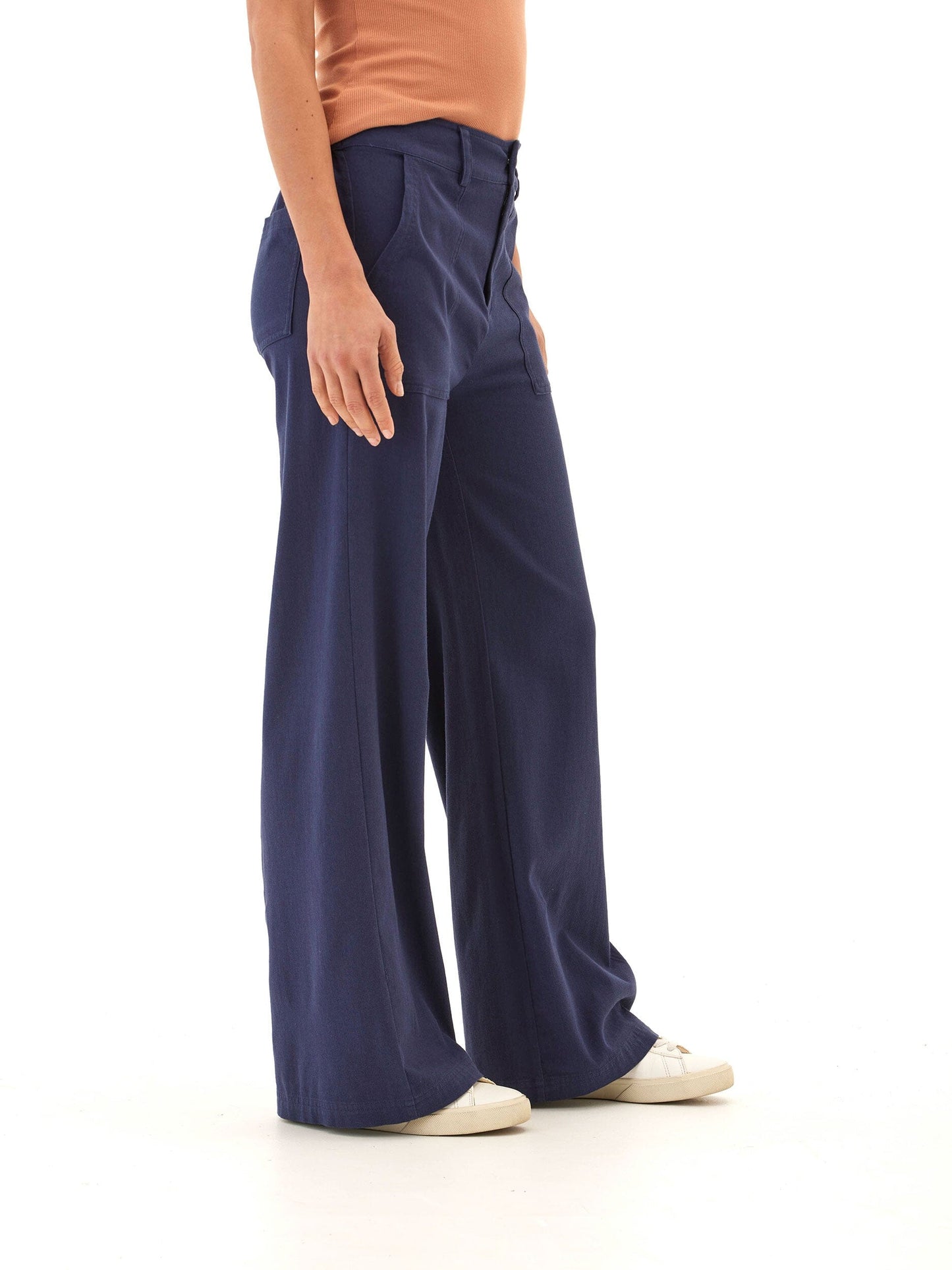 Pamela Stretch Twill Wide Leg Pant