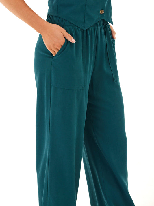 Izzy Breezy Linen Wide Leg Pant