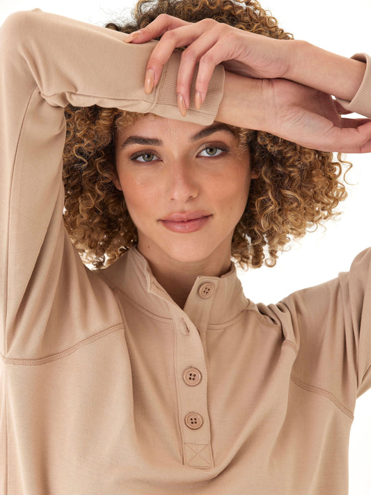 Candace Modal Terry Raglan Pullover