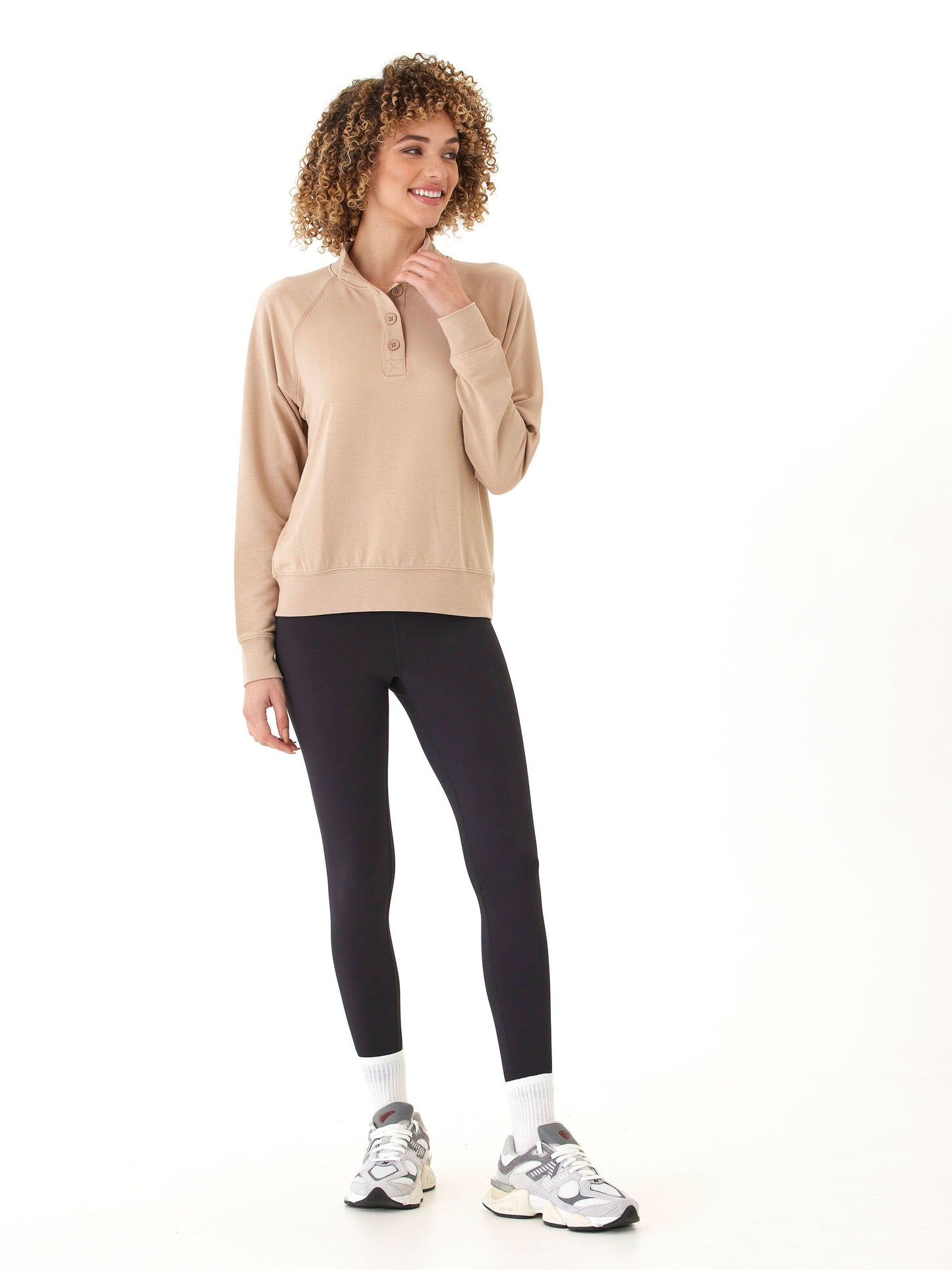 Candace Modal Terry Raglan Pullover