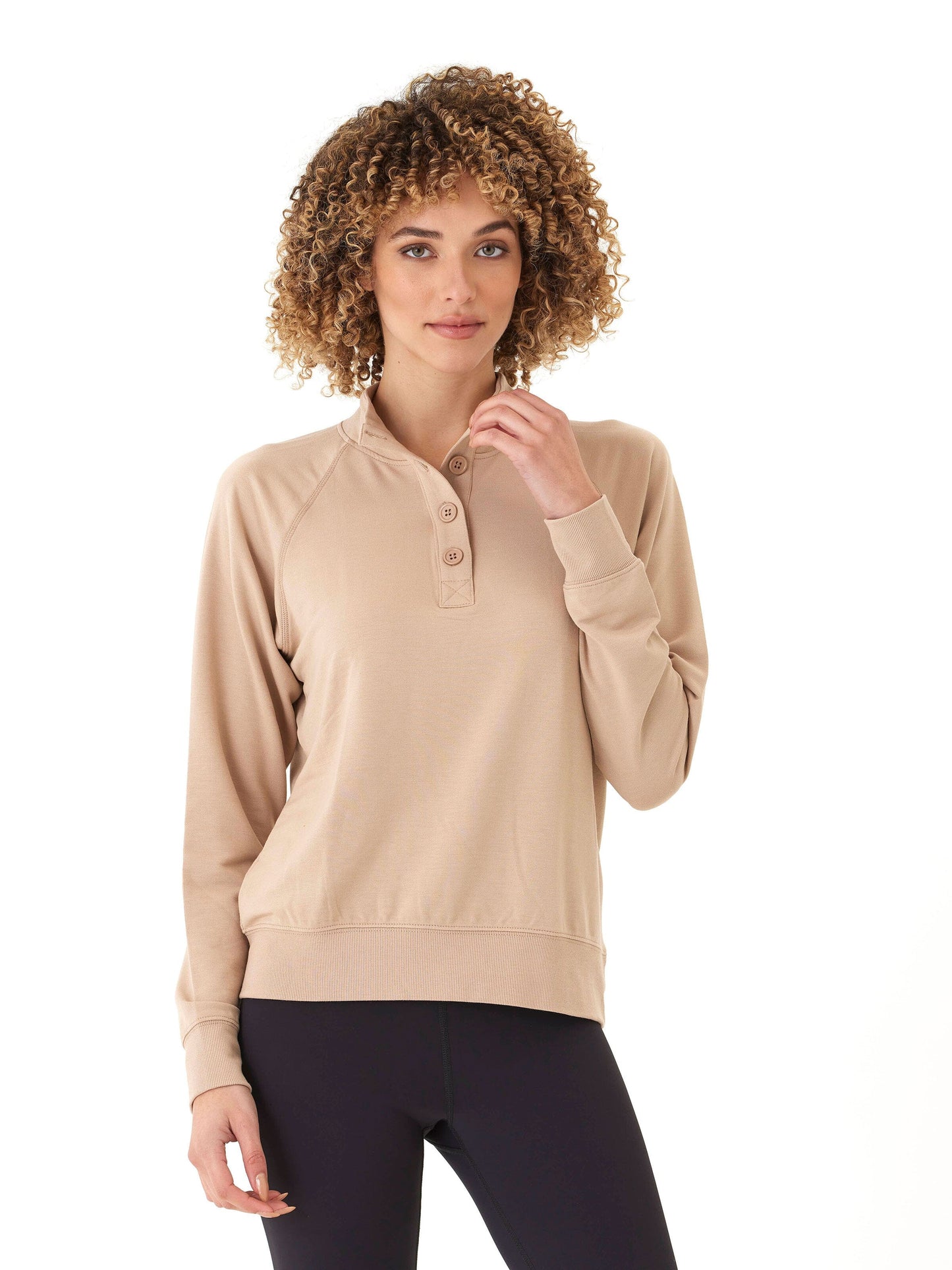 Candace Modal Terry Raglan Pullover