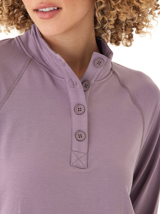 Candace Modal Terry Raglan Pullover