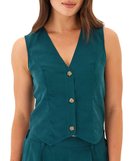 Kimora Breezy Linen Vest