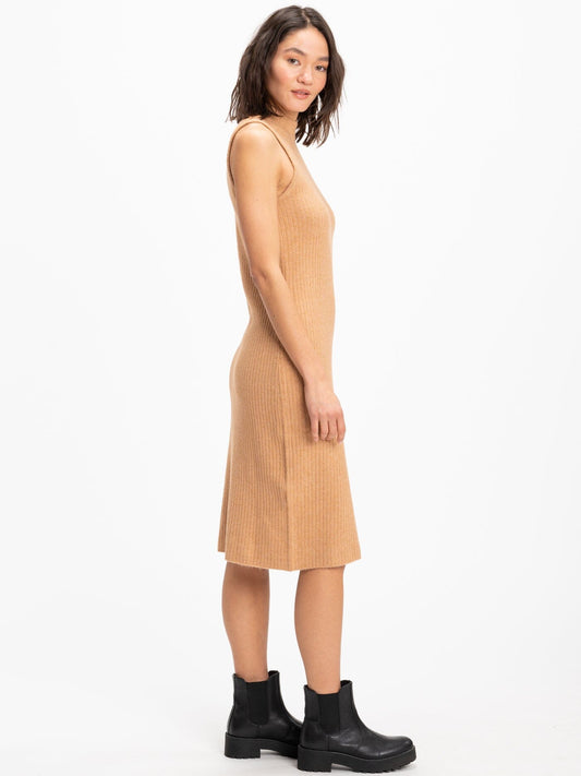 Donika Rib Knit Sweater Midi Dress