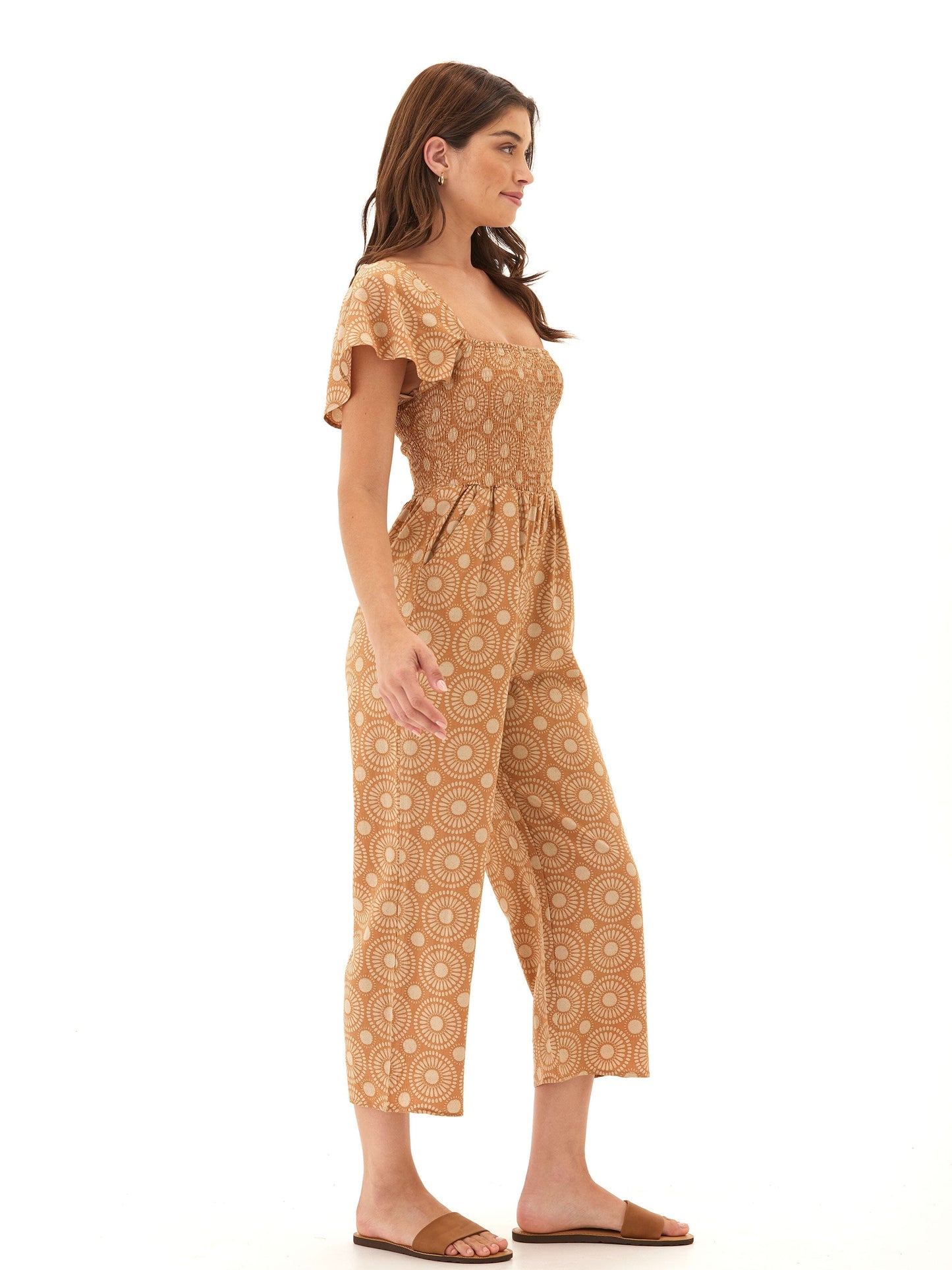Lucille Medallion Print Woven Jumpsuit