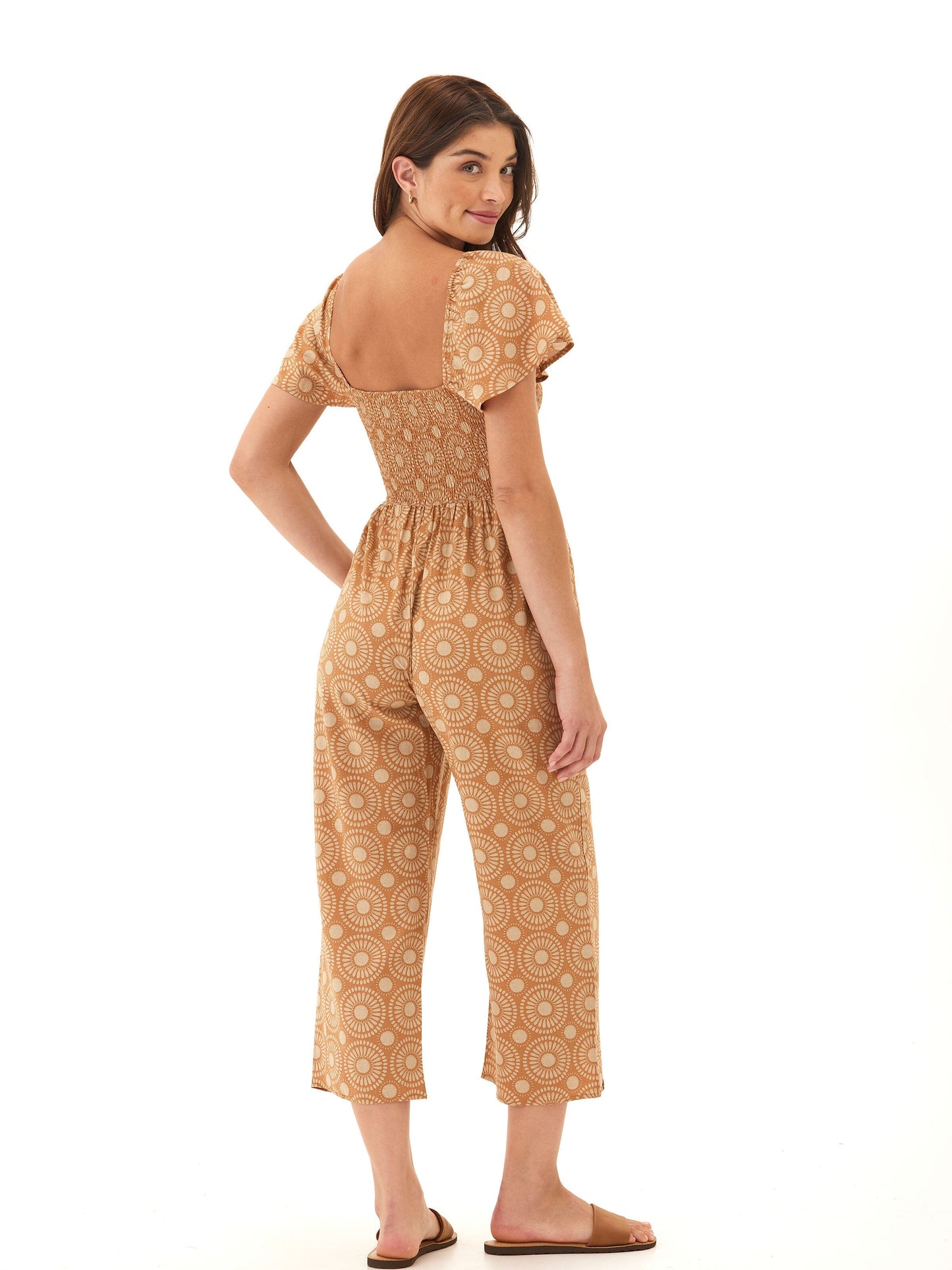 Lucille Medallion Print Woven Jumpsuit