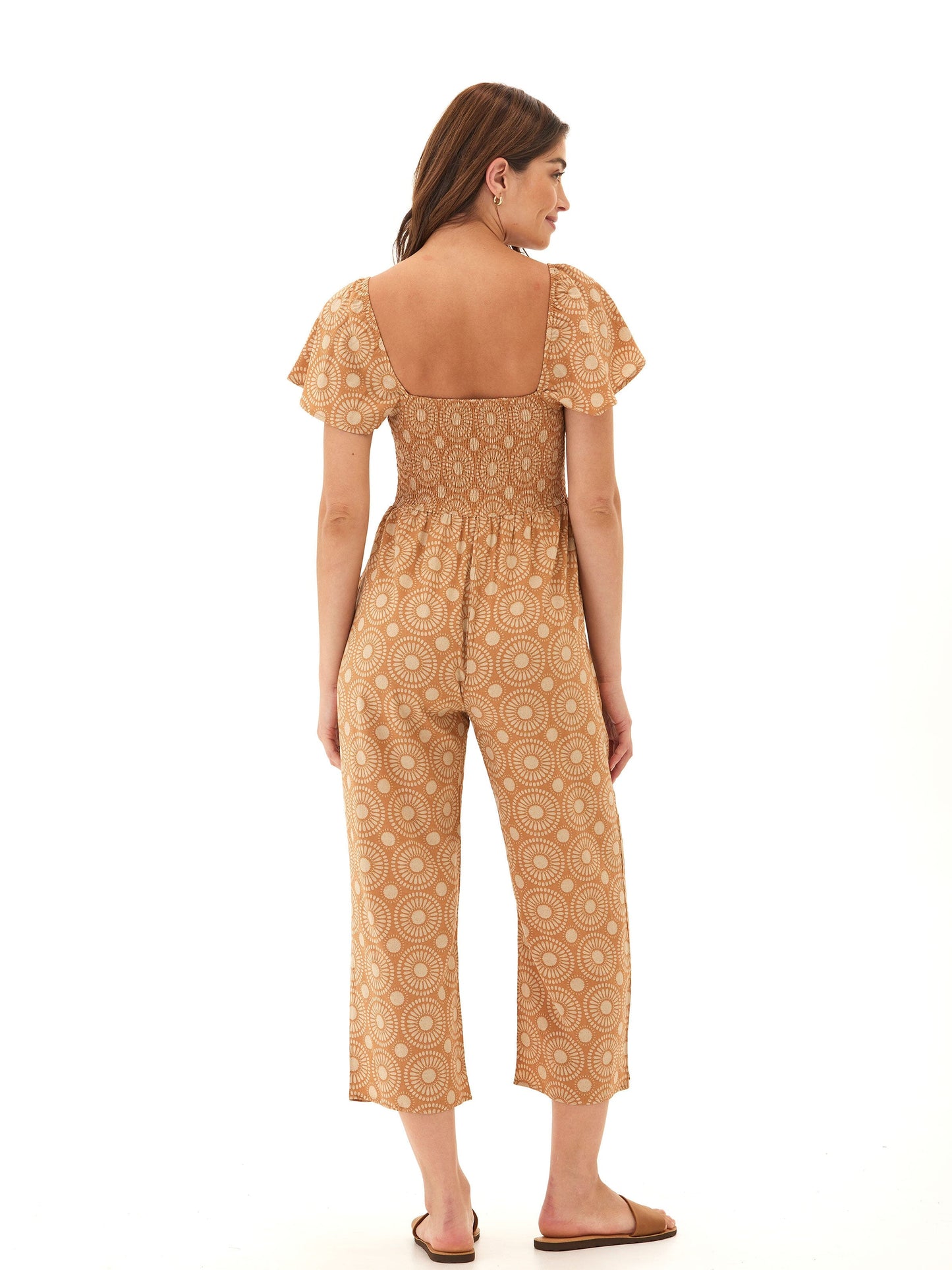 Lucille Medallion Print Woven Jumpsuit