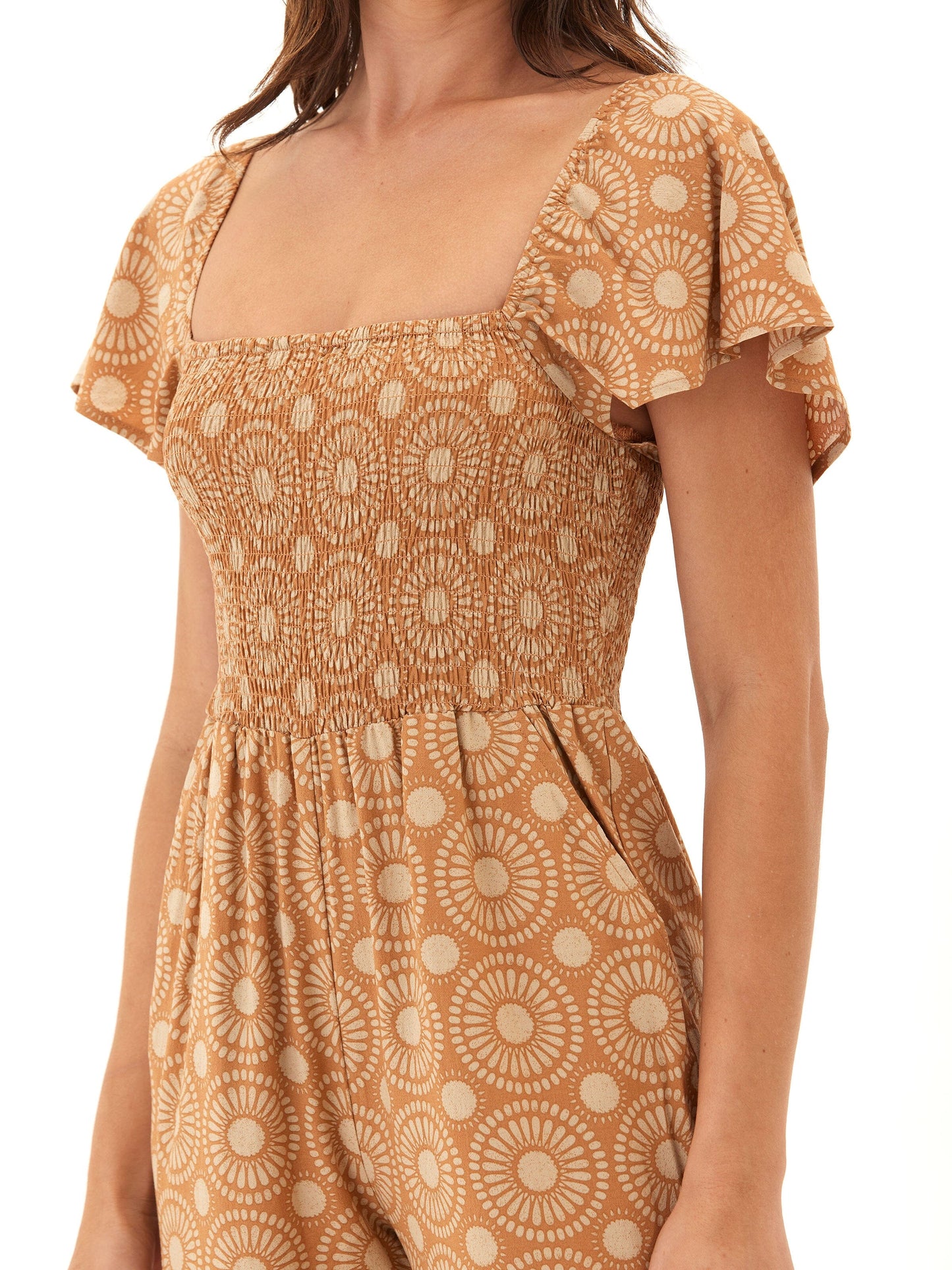 Lucille Medallion Print Woven Jumpsuit