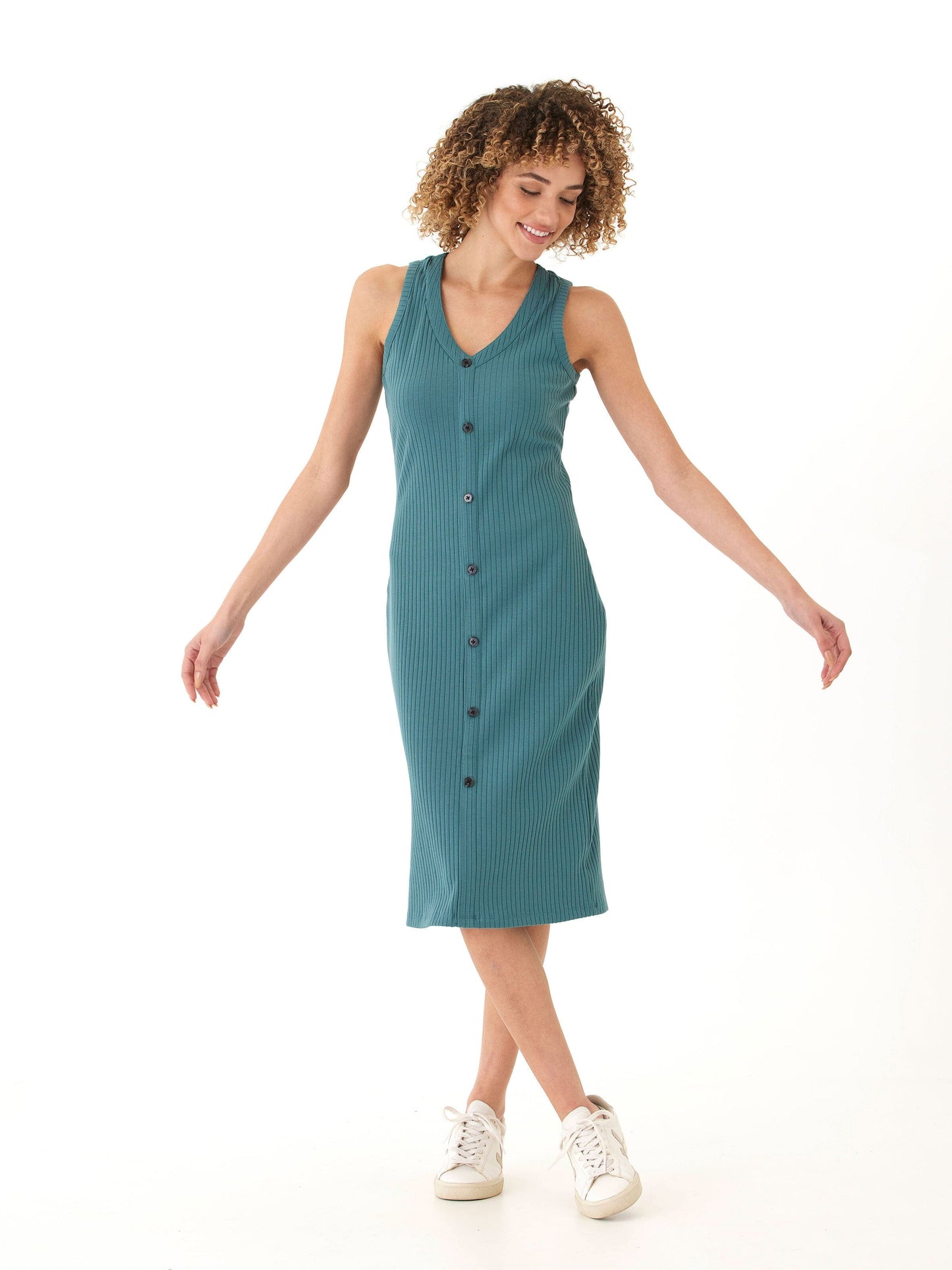 Micah Organic Rib Tank Midi Dress