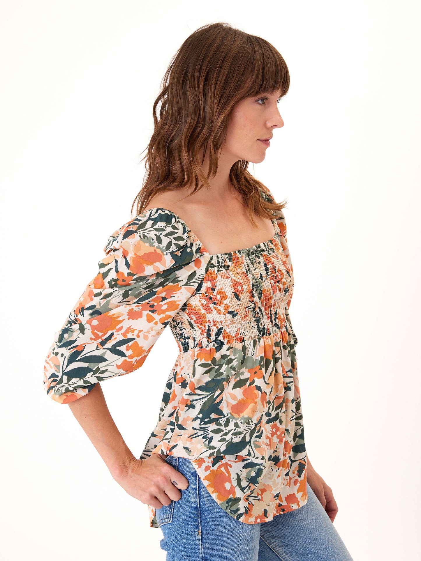 Kerrie Printed Tencel Top