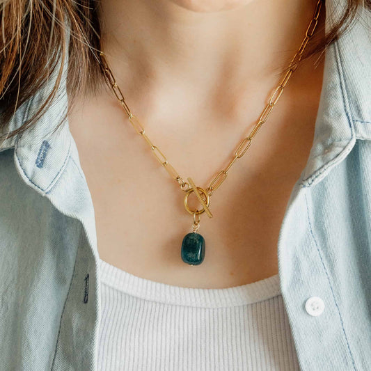 Gold Chain Pendant Necklace