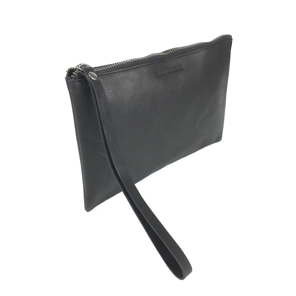 Leather Black Clutch