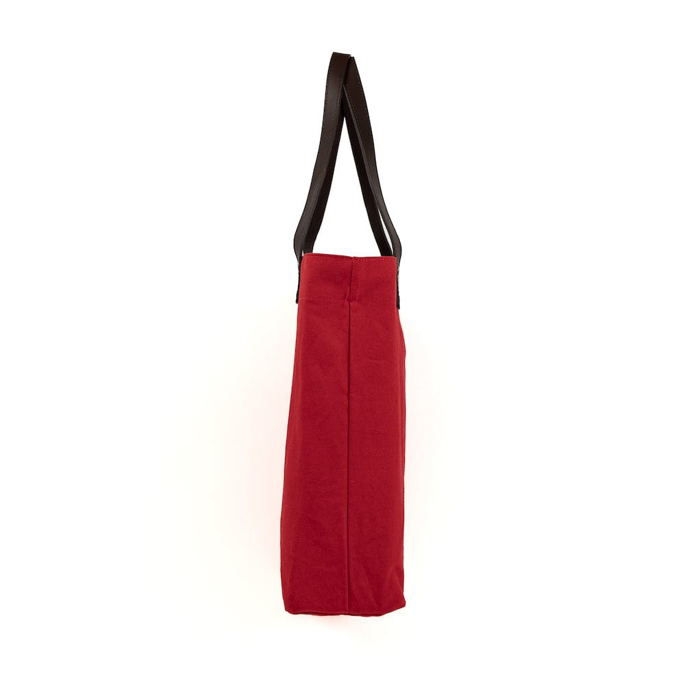 Red Canvas Day Tote Bag