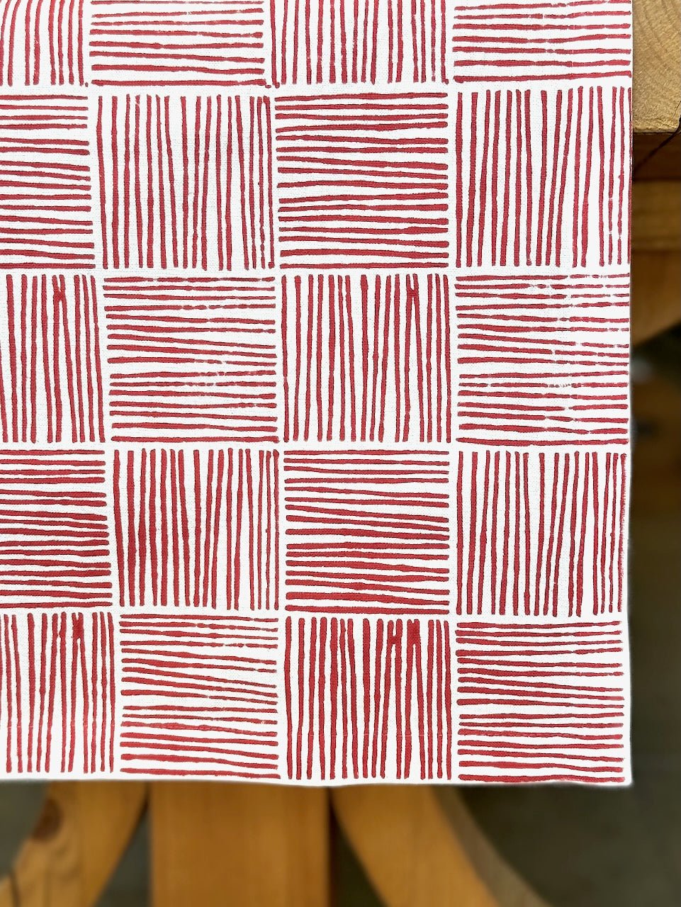 Table Runner - Stripe, Red