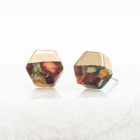 Sedona Stud Earrings in Sunrise Reds