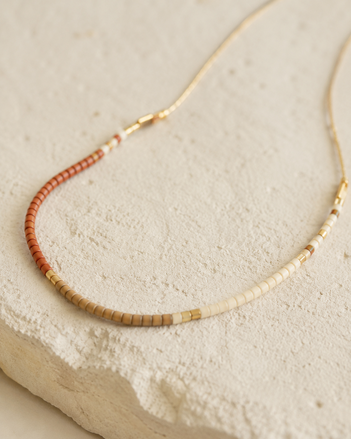 Golden Beaded Necklace