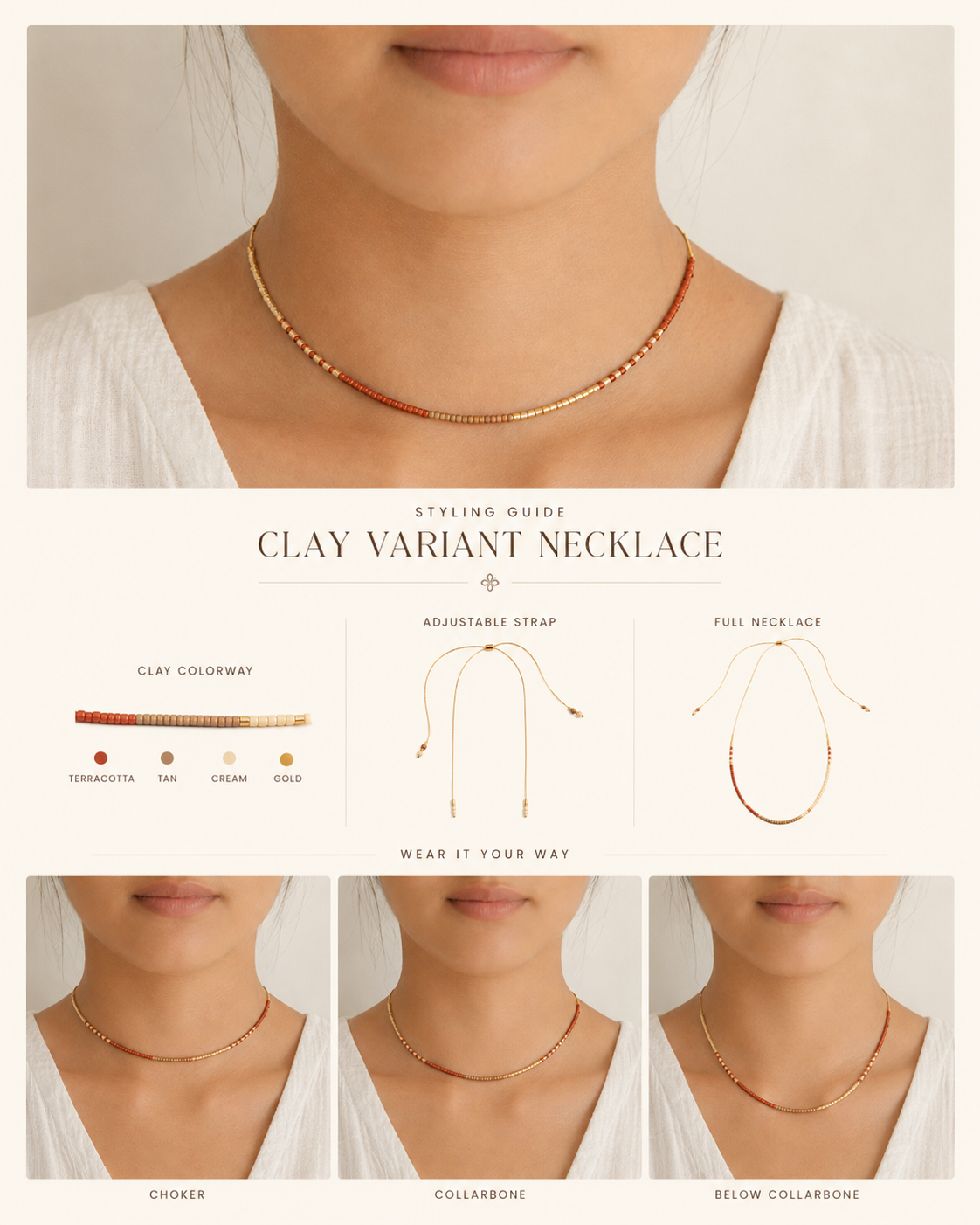 Golden Beaded Necklace