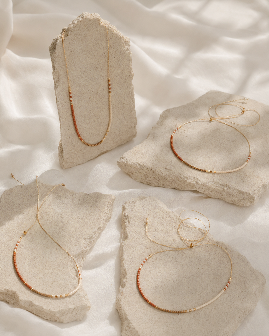 Golden Beaded Necklace