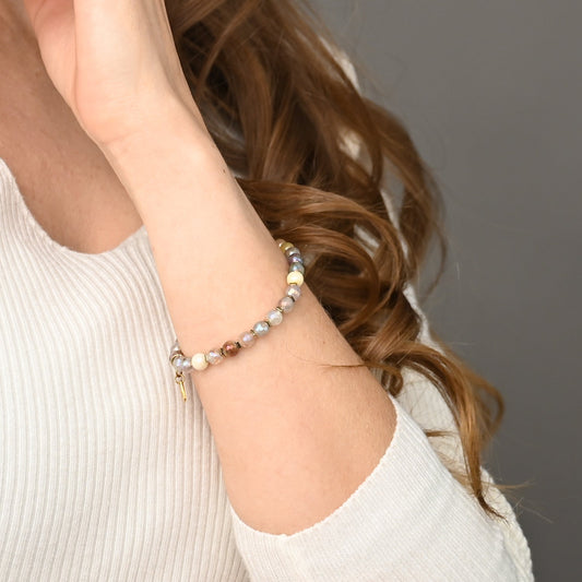 YuYu Gemstone Beaded Bracelet