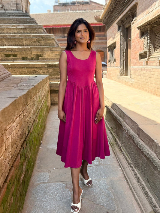 Pink Casual Dress