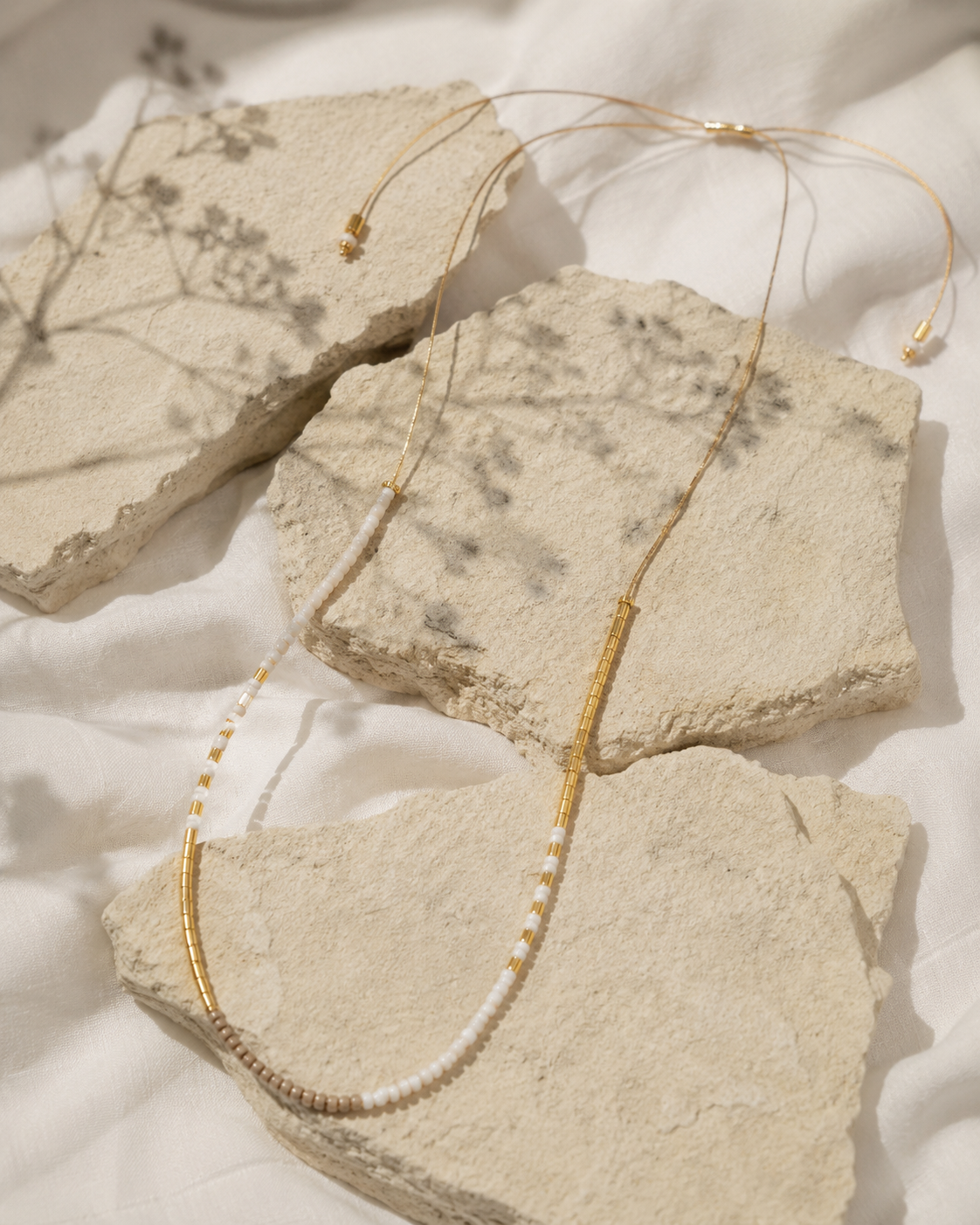 Golden Beaded Necklace