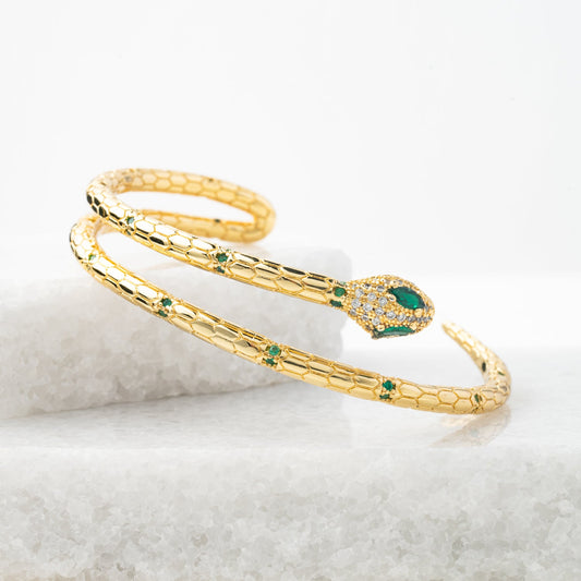 Snake 'Little Dragon' Cuff Bracelet