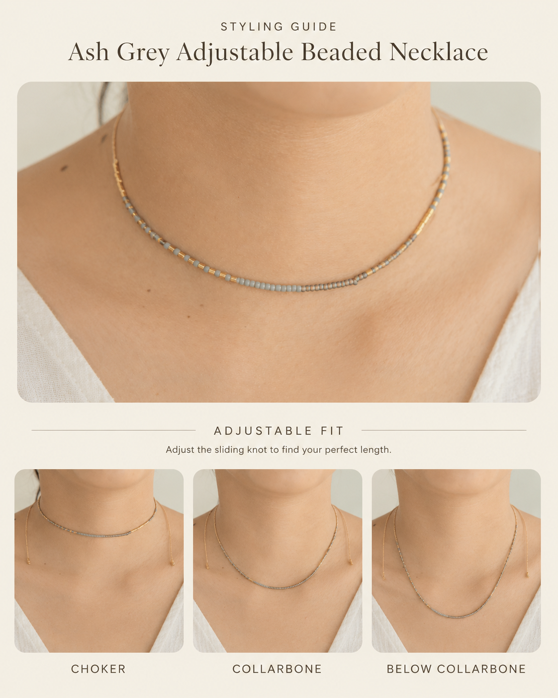 Golden Beaded Necklace