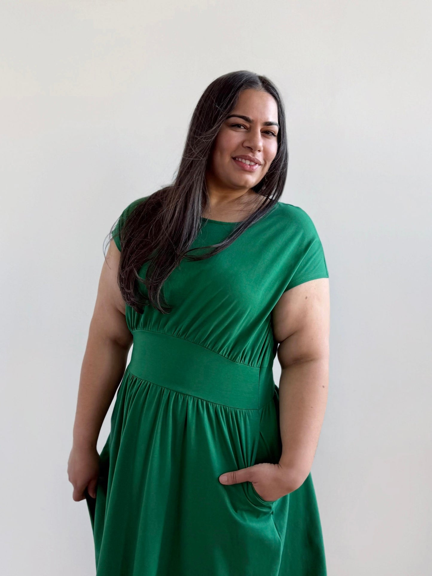 CATHERINE dress in Rich Emerald