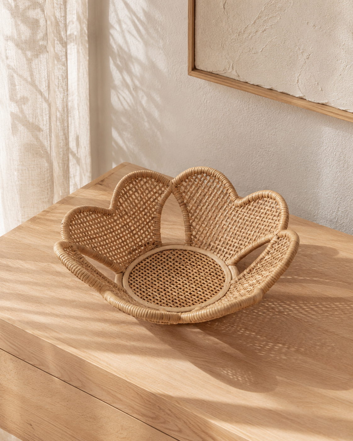 Flora Rattan Decorative Bowl