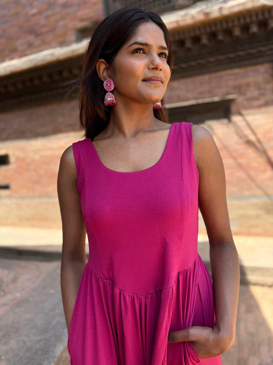 Pink Casual Dress