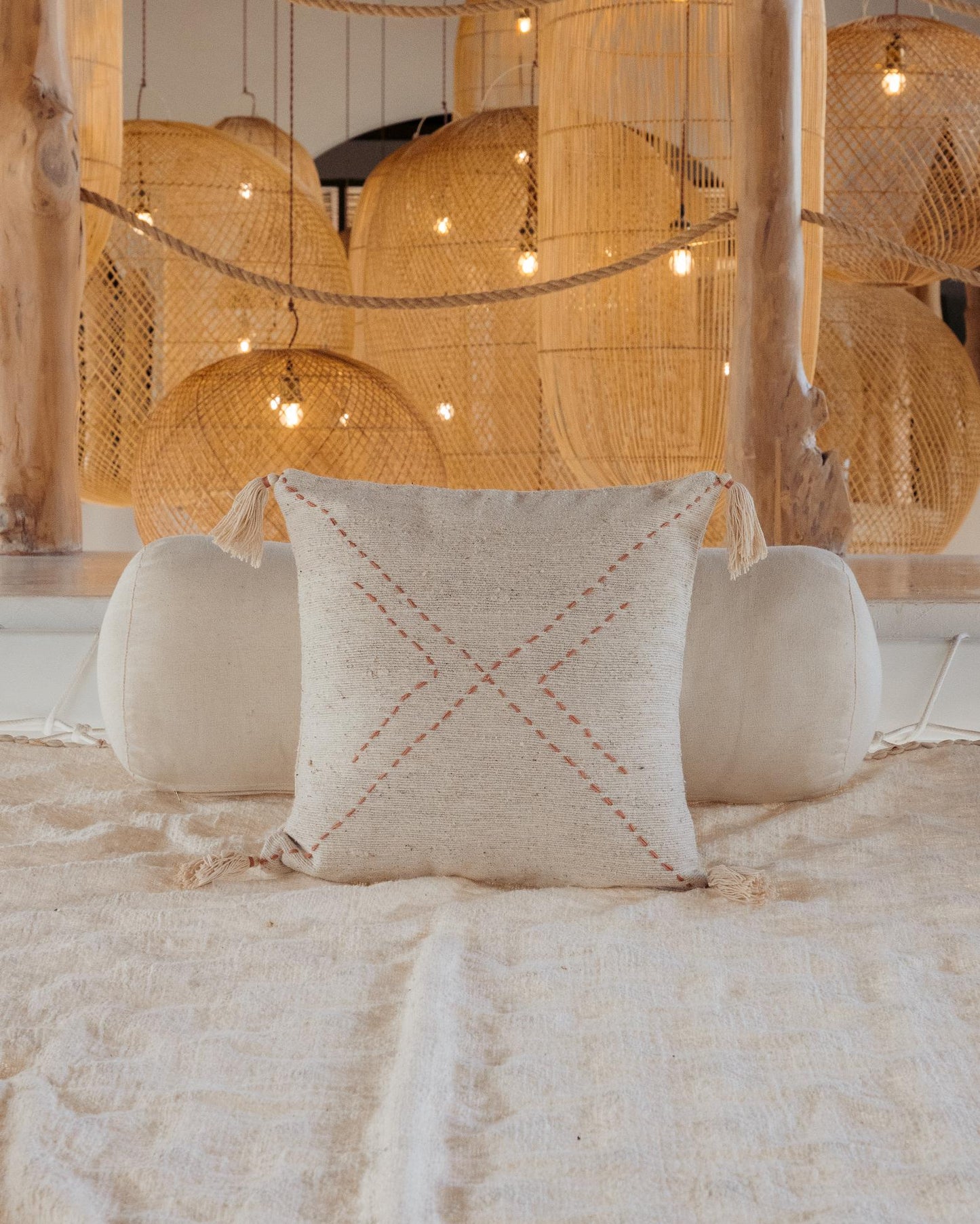 Hand Stitched Cotton Pillows