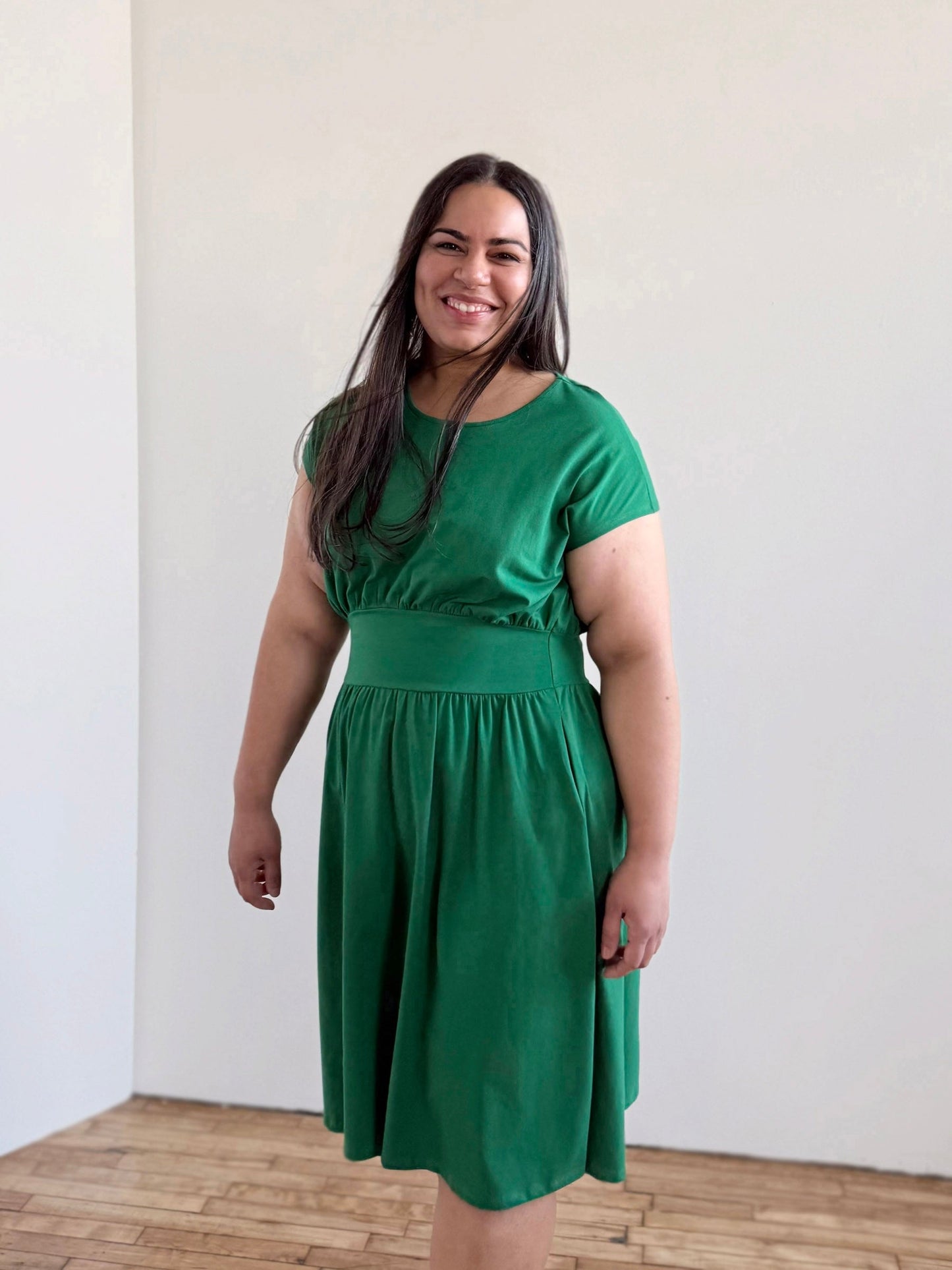 CATHERINE dress in Rich Emerald