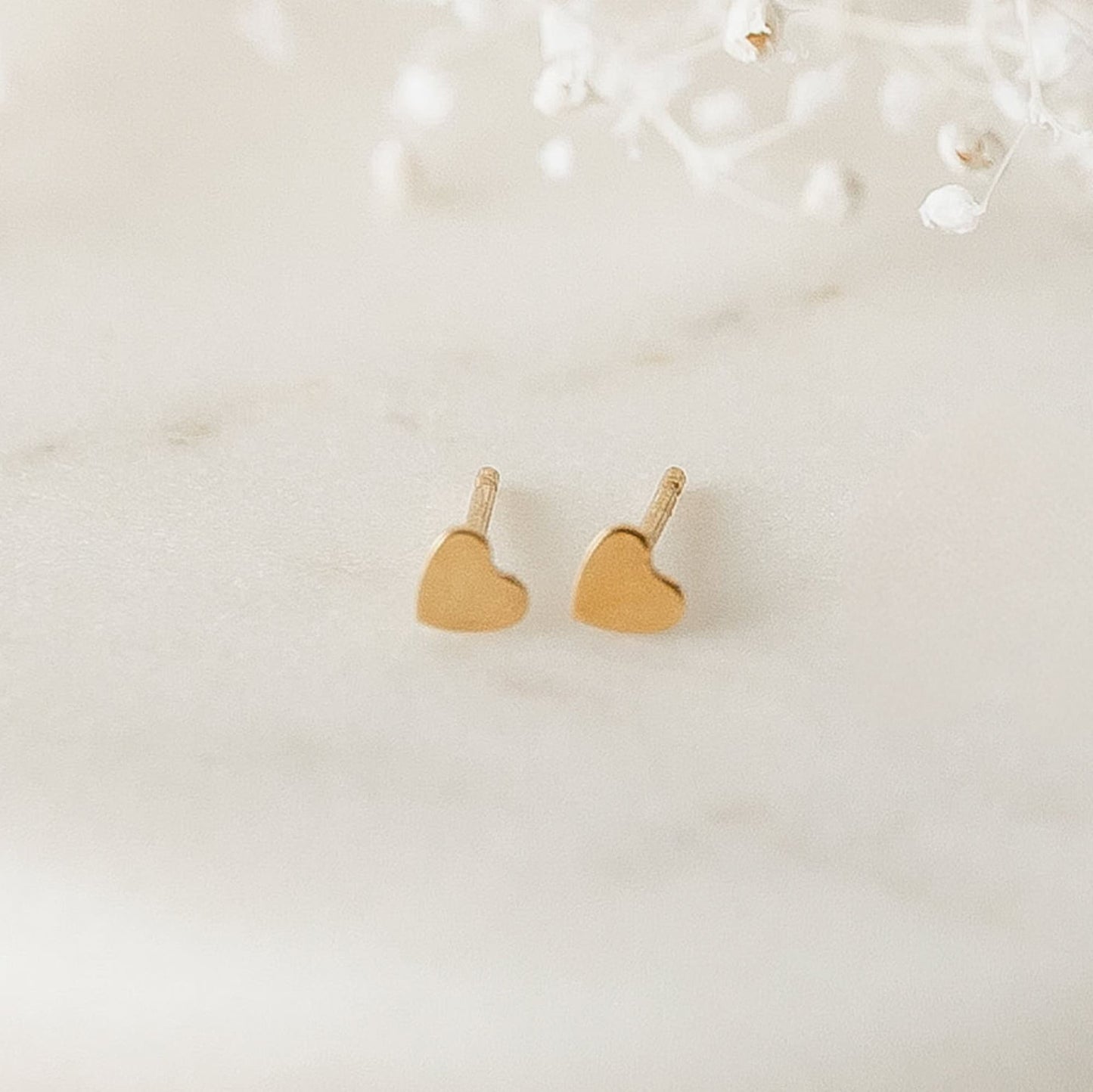 Mini Heart Stud Earrings