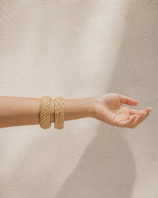 Statement Flat Weave Bangle