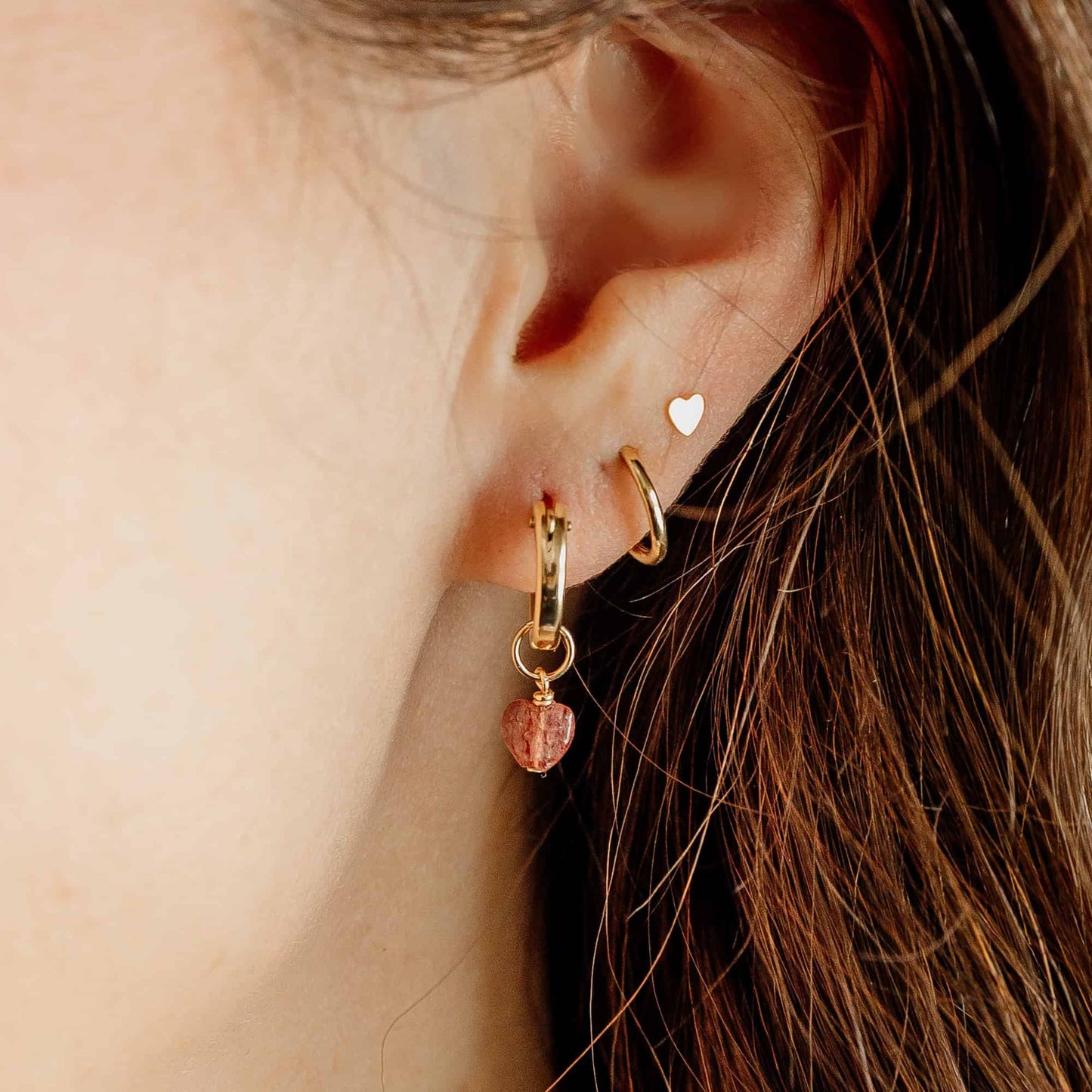 Mini Heart Stud Earrings