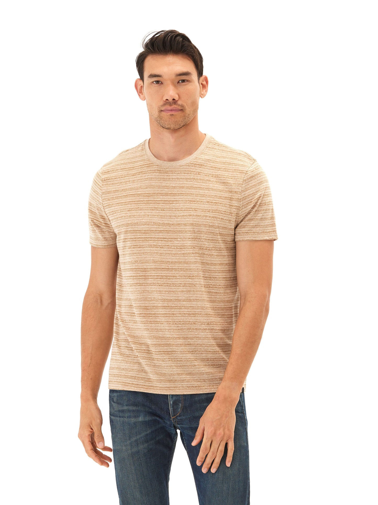 Striped Jersey Crew Tee