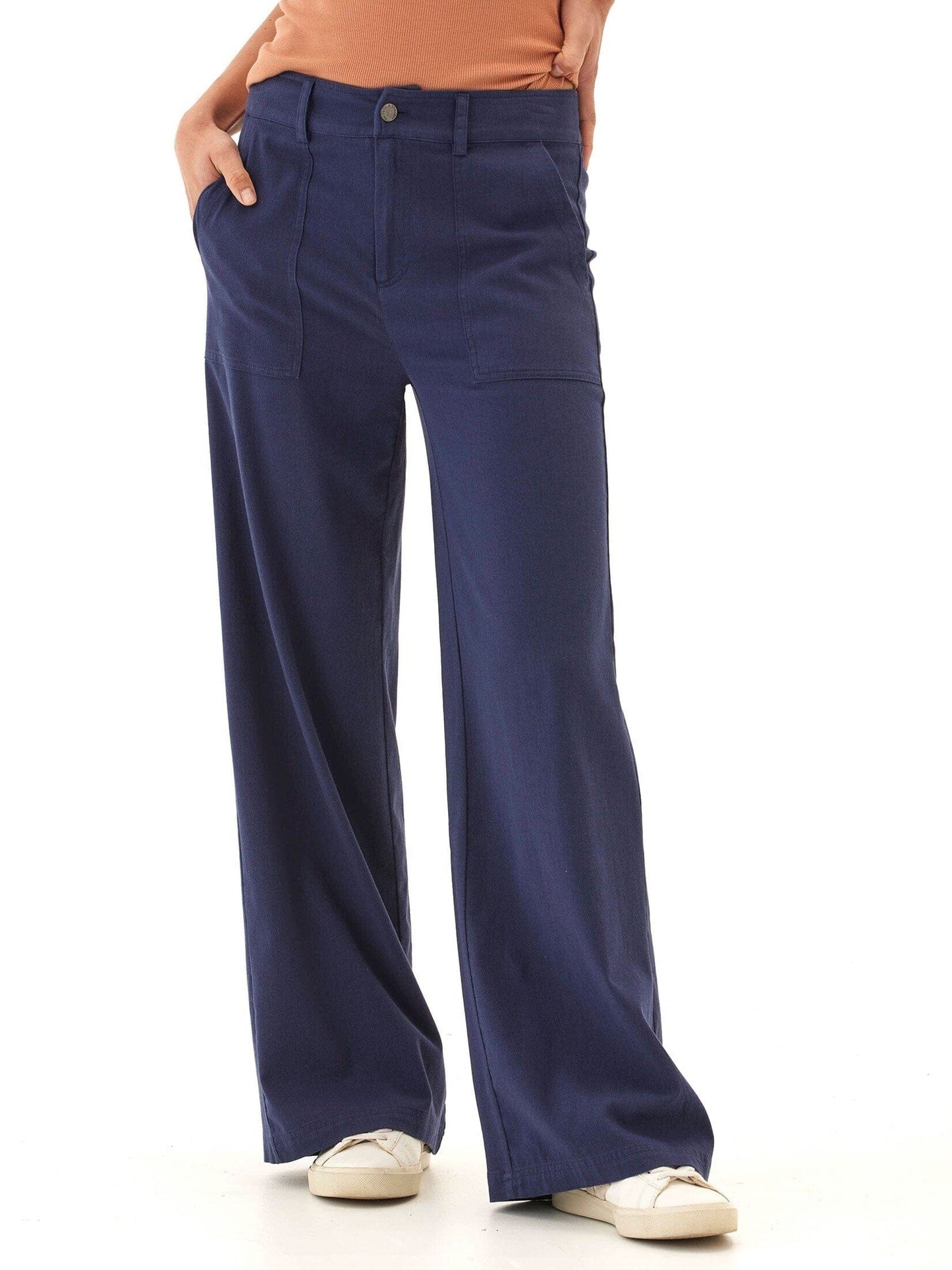 Pamela Stretch Twill Wide Leg Pant
