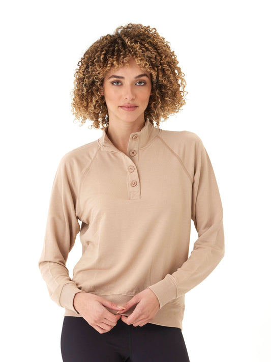 Candace Modal Terry Raglan Pullover