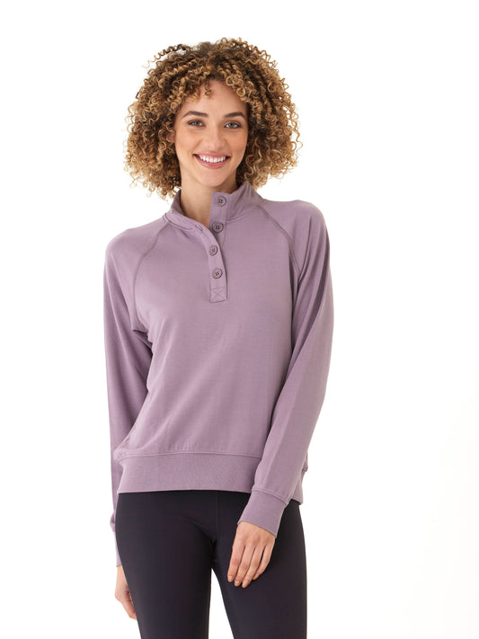 Candace Modal Terry Raglan Pullover