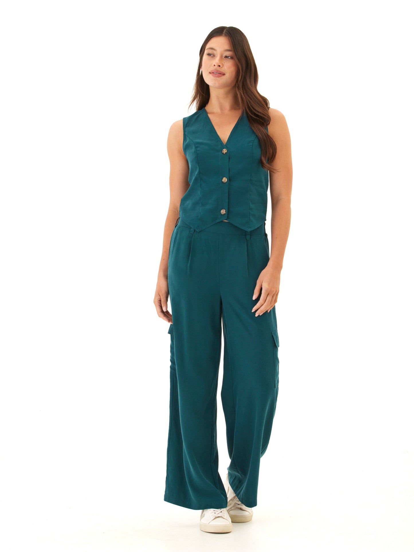 Kimora Breezy Linen Vest
