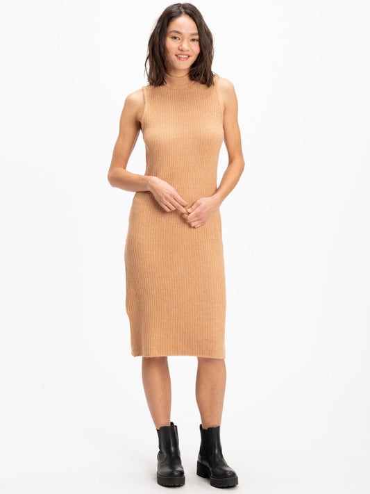 Donika Rib Knit Sweater Midi Dress
